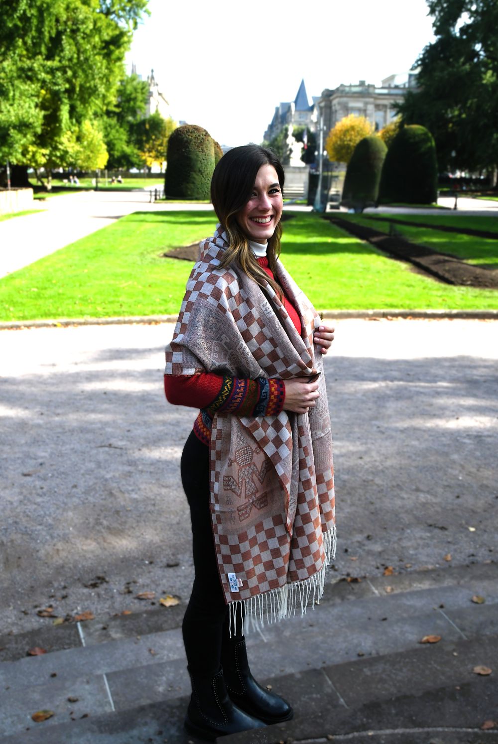 Beige Marron Carreaux Inca -6_2