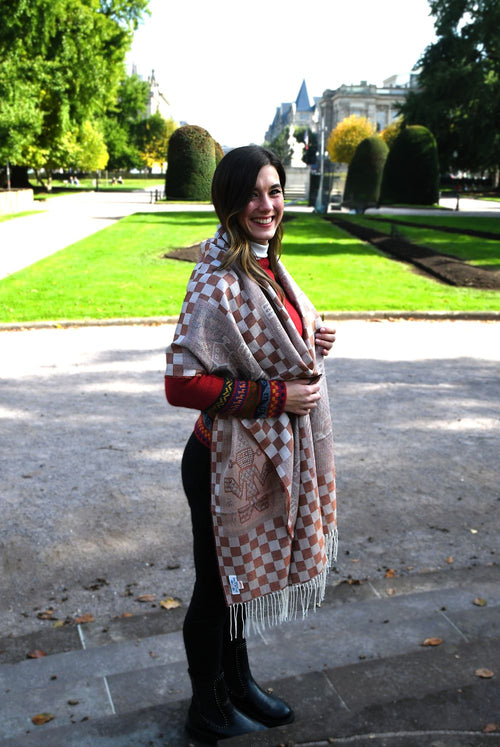 Beige Marron Carreaux Inca -6_2