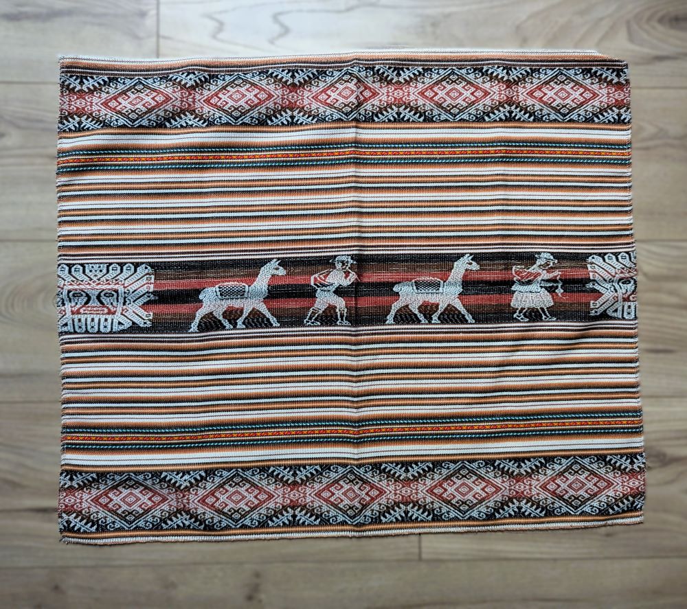 Símbolos Incas Mestana – Tela Ritual Andina Tejida a Mano para Altares, Meditación y Ceremonia