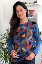 Cardigan en Baby Alpaga « Andean Essence » – Édition Héritage Inca - Cardigan en Baby Alpaga – Maille péruvienne éthique