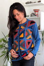 Cardigan en Baby Alpaga « Andean Essence » – Édition Héritage Inca - Cardigan en Baby Alpaga – Maille péruvienne éthique
