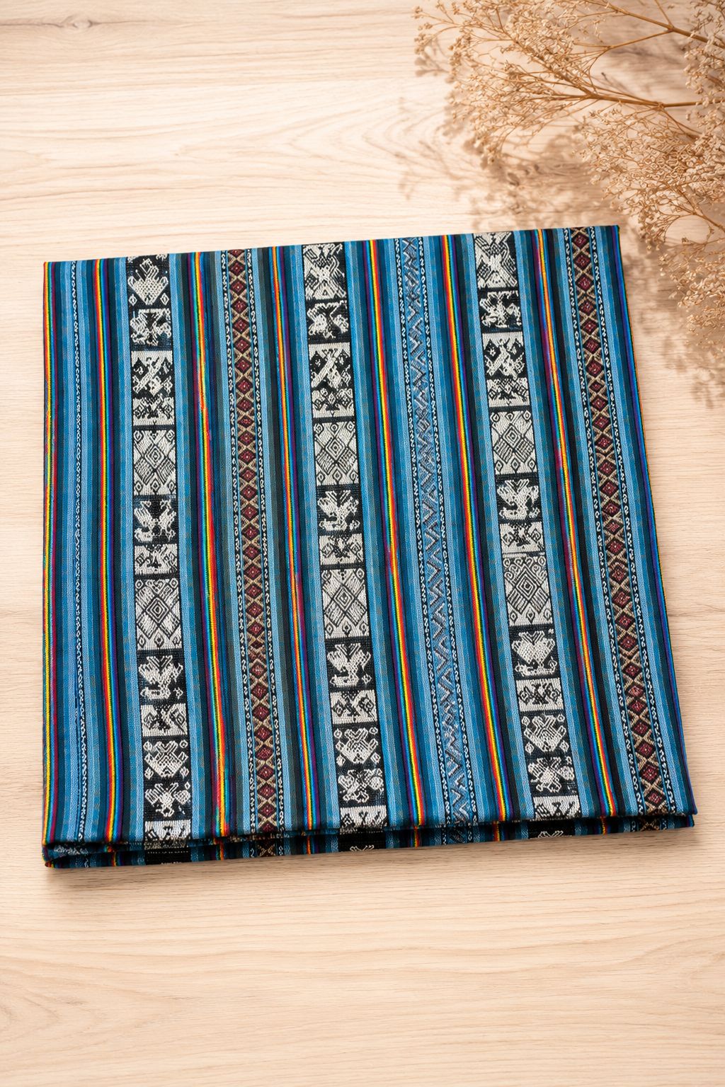 Tenture murale | Grand textile péruvien tissé à la main | Design Chinchero andin - Chemin de table et décoration bohème