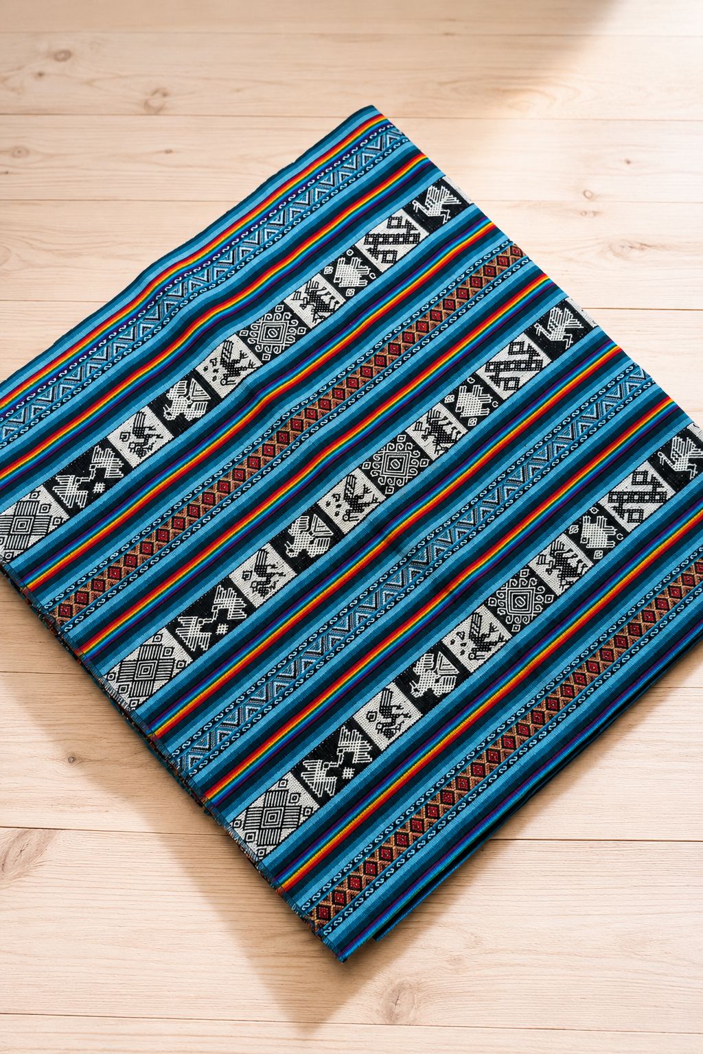 Tenture murale | Grand textile péruvien tissé à la main | Design Chinchero andin - Chemin de table et décoration bohème