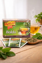 Del Valle Té Herbal Peruano 25 Bolsitas – Muña, Hierba Luisa, Uña de Gato y Emoliente | Infusiones Peruanas