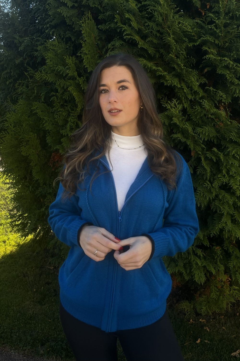 Chaqueta unisex de alpaca bebé con capucha y cremallera – Lujo ético 100 % natural