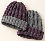 Reversible Baby Alpaca Beanie – Greys & Blues | Iskay