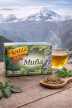 Del Valle Té Herbal Peruano 25 Bolsitas – Muña, Hierba Luisa, Uña de Gato y Emoliente | Infusiones Peruanas