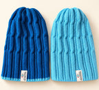 Reversible Baby Alpaca Beanie – Greys & Blues | Iskay