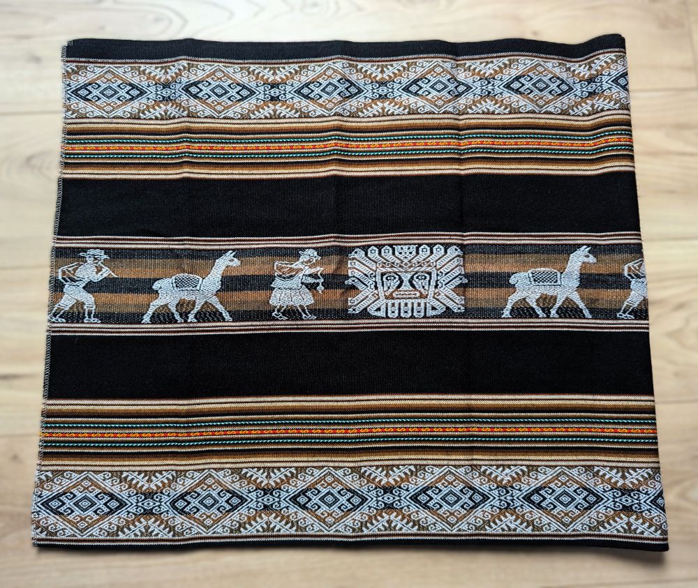 Símbolos Incas Mestana – Tela Ritual Andina Tejida a Mano para Altares, Meditación y Ceremonia