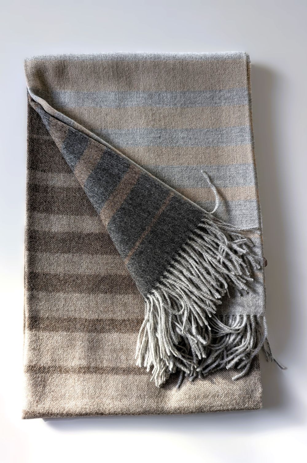 Plaid Alpaga Beige-Gris Rayé_4_2