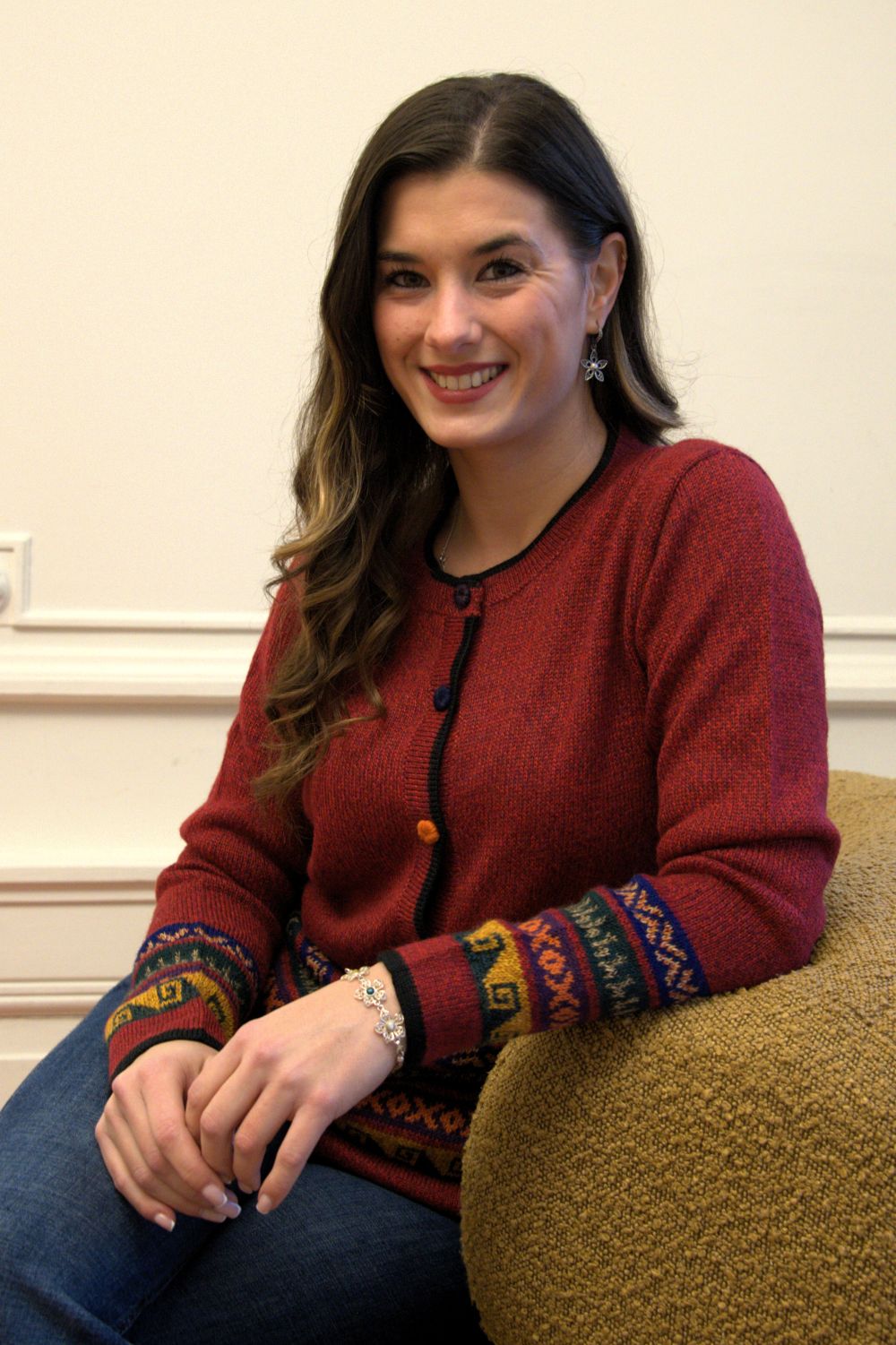 100% Baby Alpaca Peruvian Cardigan – Handwoven Andean Knit Jacket | Ethical Luxury from Peru