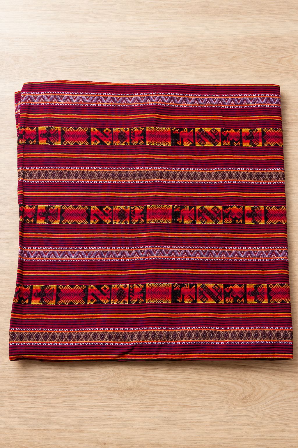 Tenture murale | Grand textile péruvien tissé à la main | Design Chinchero andin - Chemin de table et décoration bohème
