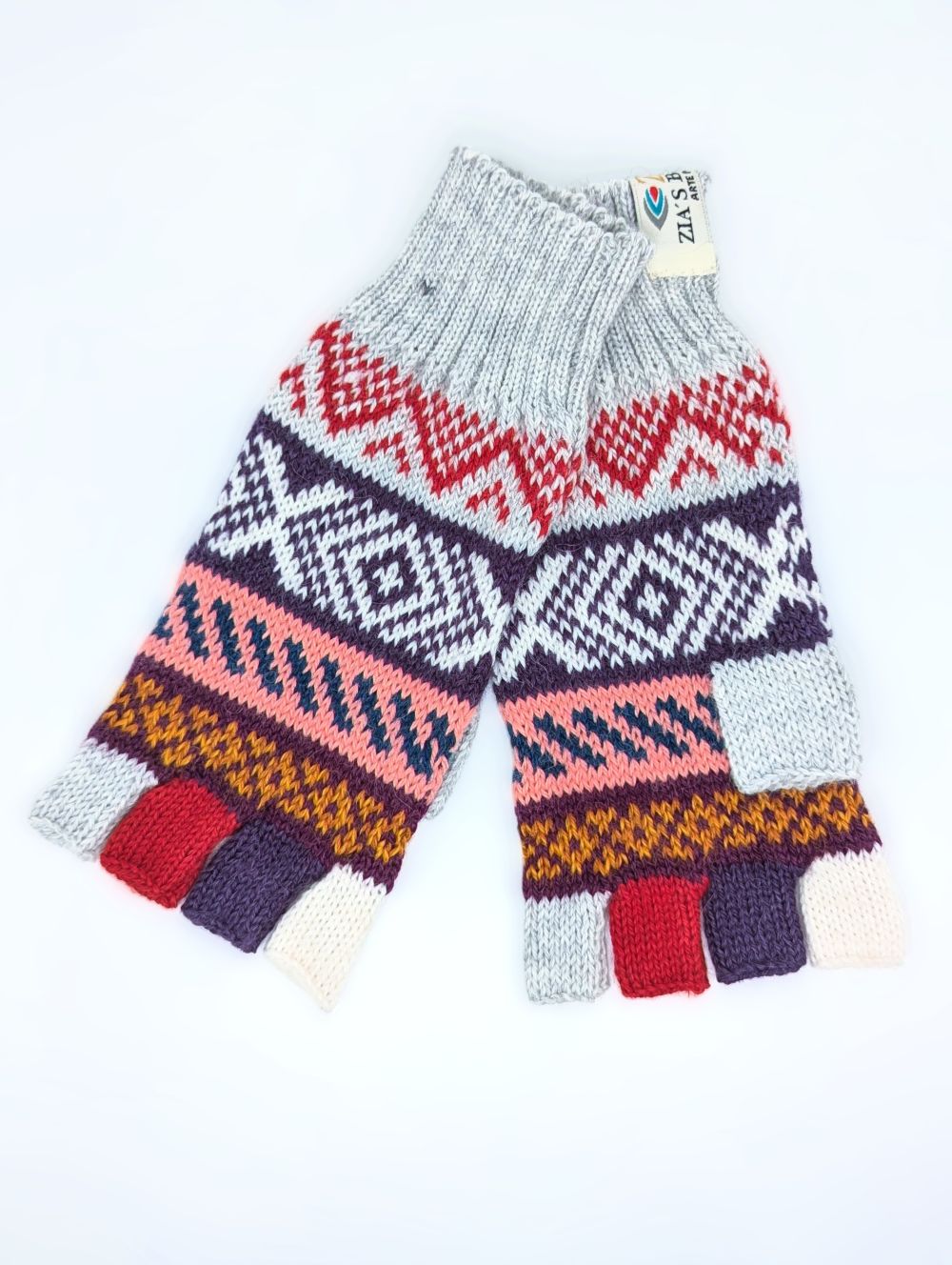 Mitaines en Baby Alpaga — Tons Neutres & Terre, Taille S-M