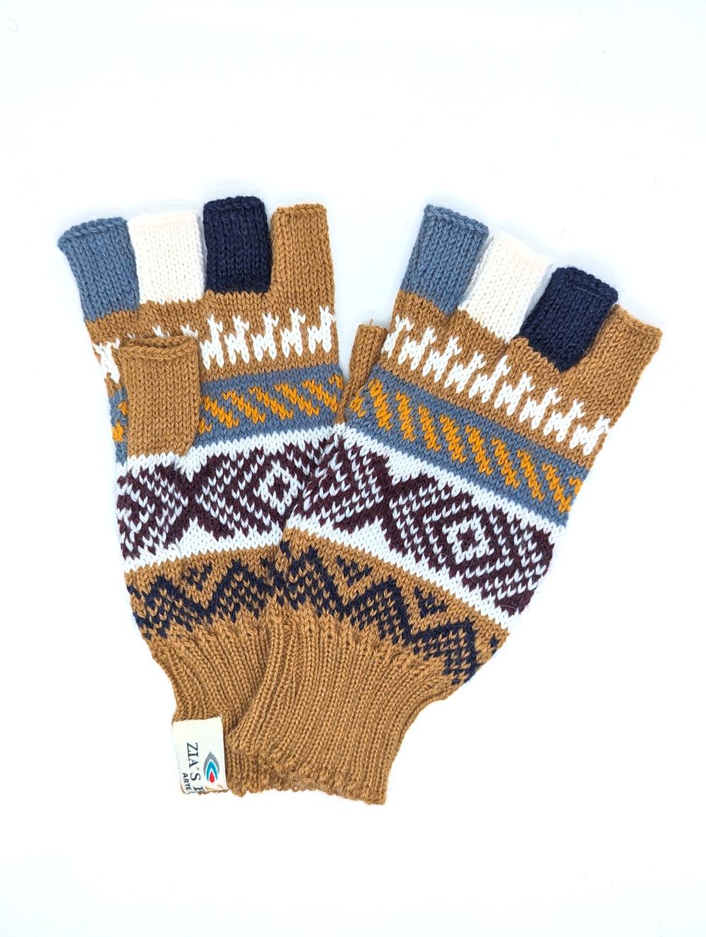 Mitaines en Baby Alpaga — Tons Neutres & Terre, Taille S-M