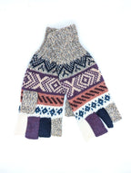 Mitaines en Baby Alpaga — Tons Neutres & Terre, Taille S-M