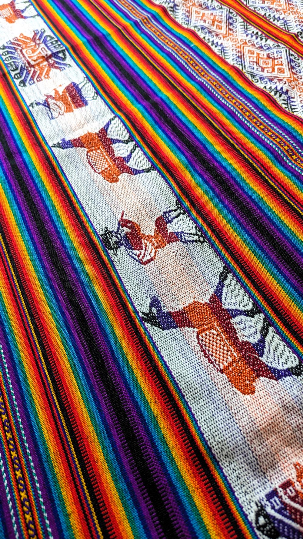 Inca Symbols Mestana – Handwoven Andean Ritual Cloth for Altars, Meditation & Ceremony