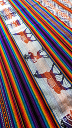 Inca Symbols Mestana – Handwoven Andean Ritual Cloth for Altars, Meditation & Ceremony