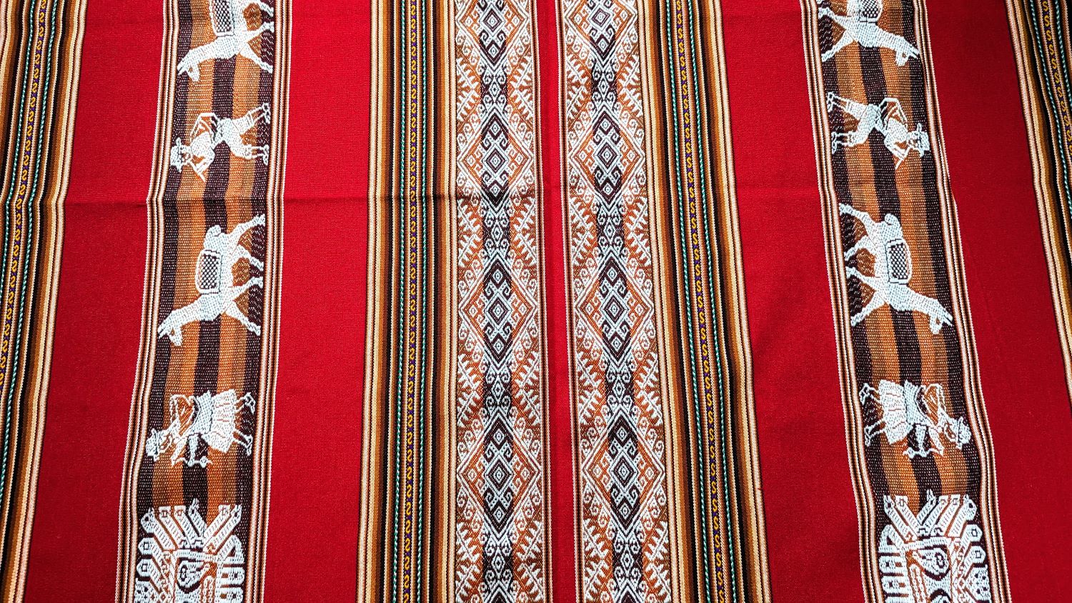 Símbolos Incas Mestana – Tela Ritual Andina Tejida a Mano para Altares, Meditación y Ceremonia