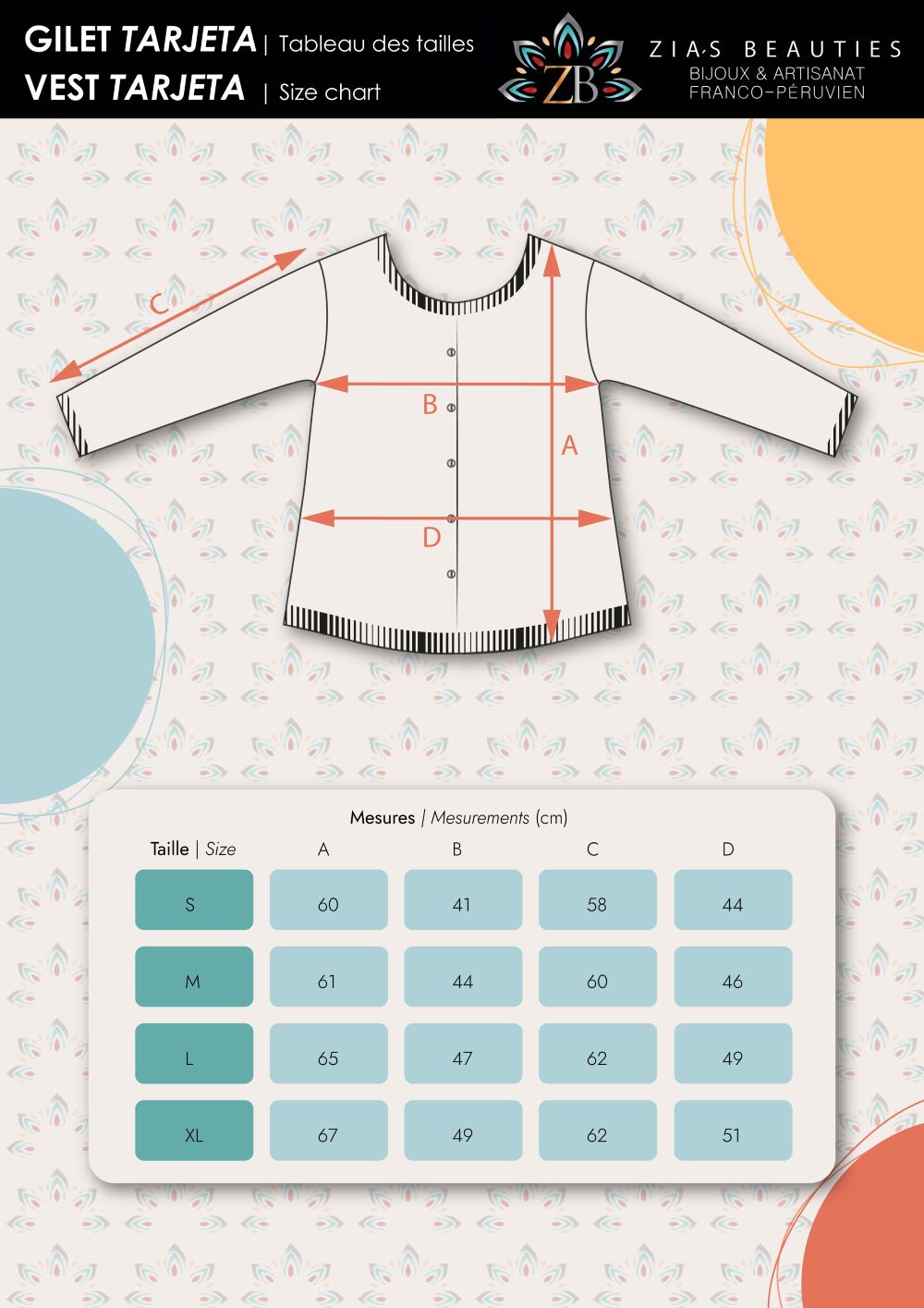 Tabla de Medidas de TARJETA_2