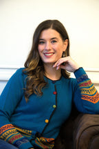 Cárdigan peruano 100% alpaca bebé – Chaqueta andina tejida a mano | Lujo ético de Perú