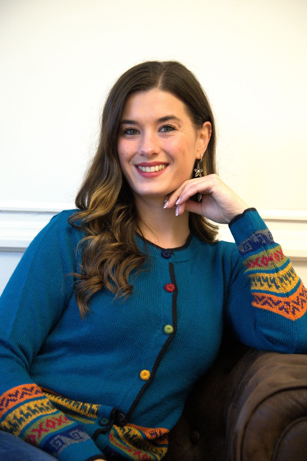 100% Baby Alpaca Peruvian Cardigan – Handwoven Andean Knit Jacket | Ethical Luxury from Peru