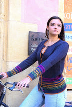 Cárdigan peruano 100% alpaca bebé – Chaqueta andina tejida a mano | Lujo ético de Perú