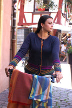 Cárdigan peruano 100% alpaca bebé – Chaqueta andina tejida a mano | Lujo ético de Perú