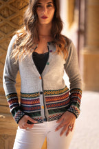 Cárdigan peruano 100% alpaca bebé – Chaqueta andina tejida a mano | Lujo ético de Perú