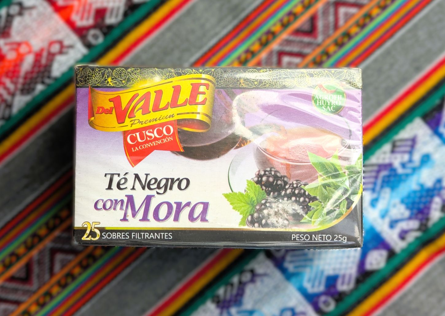 Del Valle Té Puro Peruano | 25 Bolsas | Recolectado Silvestre en los Andes – Vegano, Ético y Refuerza el Sistema Inmunológico