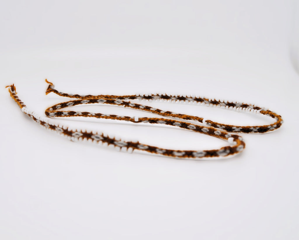 Handmade Peruvian Watana Bracelet – Blue, Red, Green, Violet & Brown Andean Artisan Jewelry
