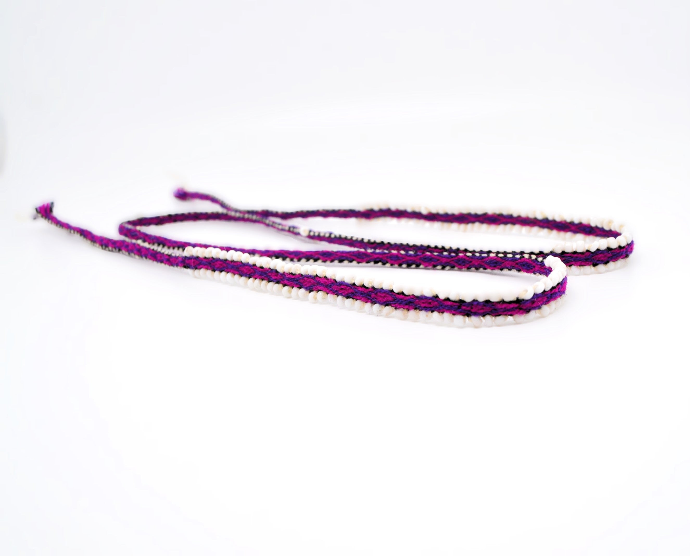Handmade Peruvian Watana Bracelet – Blue, Red, Green, Violet & Brown Andean Artisan Jewelry