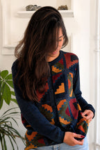 Cardigan en Baby Alpaga « Andean Essence » – Édition Héritage Inca - Cardigan en Baby Alpaga – Maille péruvienne éthique