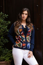 Cardigan en Baby Alpaga « Andean Essence » – Édition Héritage Inca - Cardigan en Baby Alpaga – Maille péruvienne éthique