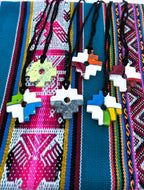 Chakana Inca Cross | Hand-Carved Natural Stone Talisman from Peru — Andean Spiritual Amulet