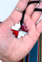 Chakana Inca Cross | Hand-Carved Natural Stone Talisman from Peru — Andean Spiritual Amulet