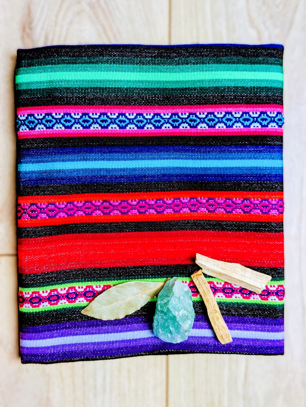 Mestana – Misa Andina Tejido Andino Peruano JAUJA | Manta de Altar Colorida Hecha a Mano de Perú