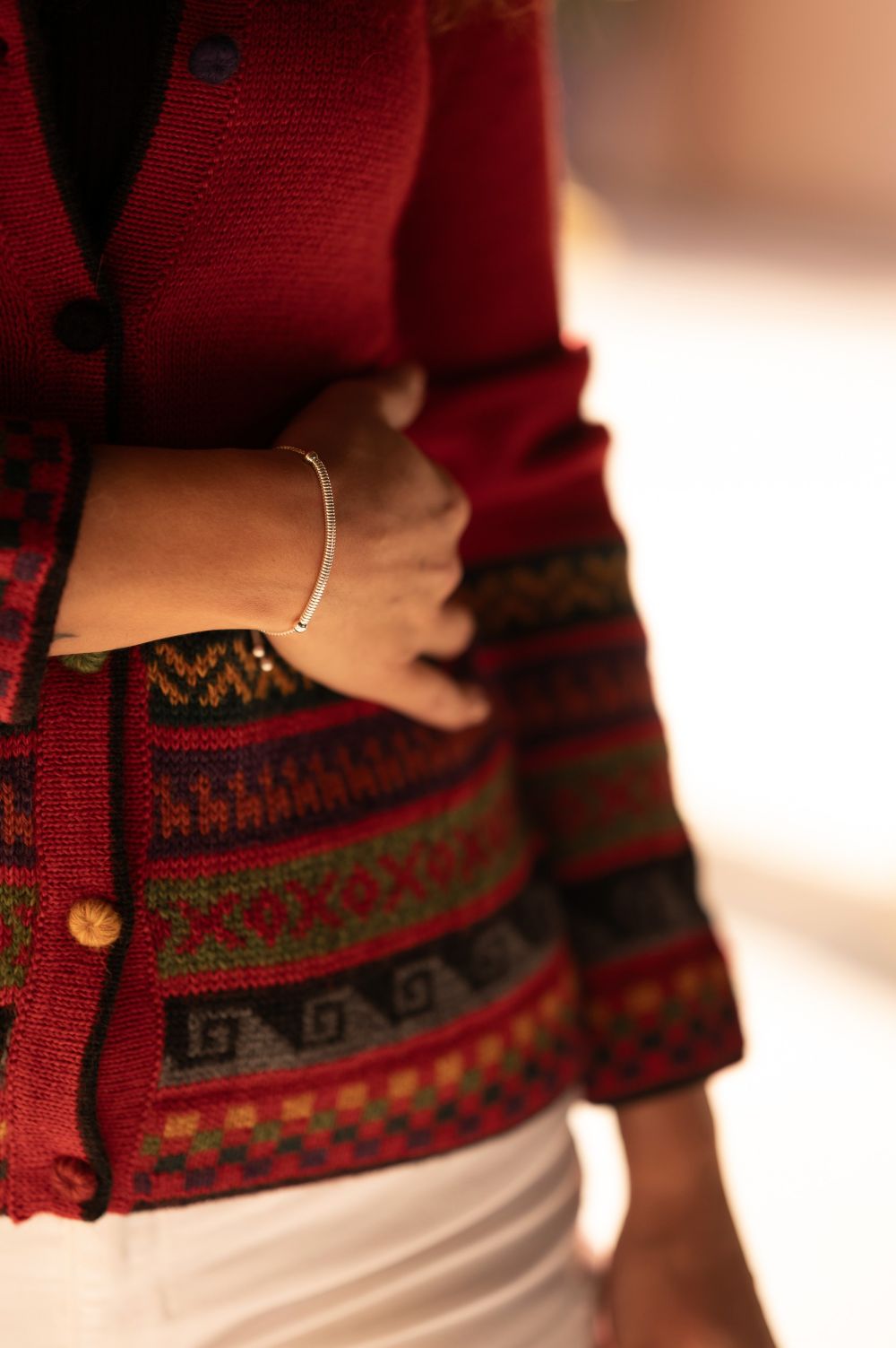 100% Baby Alpaca Peruvian Cardigan – Handwoven Andean Knit Jacket | Ethical Luxury from Peru