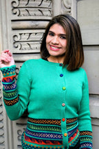 Cárdigan peruano 100% alpaca bebé – Chaqueta andina tejida a mano | Lujo ético de Perú