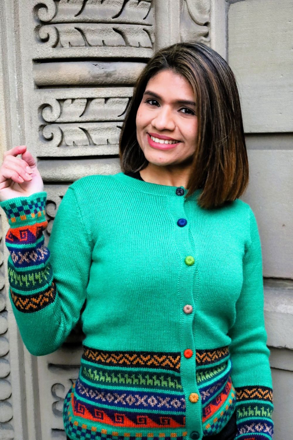 100% Baby Alpaca Peruvian Cardigan – Handwoven Andean Knit Jacket | Ethical Luxury from Peru