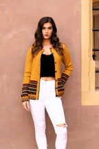 Cárdigan peruano 100% alpaca bebé – Chaqueta andina tejida a mano | Lujo ético de Perú