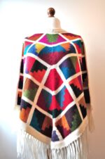 Handwoven Peruvian Baby Alpaca Poncho | Inca Inspired Wool Peruvian Poncho - Image 7