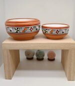 Set of 3 Peruvian Hand-Painted Ceramic Bowls - White Model - Image 6