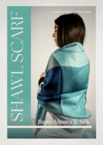 🌟 Elegant Baby-Alpaca & Silk Peruvian Shawl – Turquoise Geometric Design - Image 4