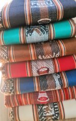 Peruvian tablecloth  "LLAMAS & Q'EROS" - Peruvian Andean Fabric - Authentic Artisanal Textiles in Specific Sizes - Image 3