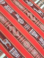 Peruvian tablecloth  "LLAMAS & Q'EROS" - Peruvian Andean Fabric - Authentic Artisanal Textiles in Specific Sizes - Image 7