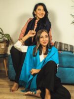 Luxurious 100% Baby Alpaca Scarf | AAA Quality | Blue and Turquoise hues - Image 3