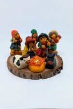 Handcrafted Peruvian Nativity Set - 8-Piece with Traditional Andean Hats - 6.8 cm Height - Image 2