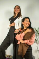 Luxurious 100% Baby Alpaca Scarf | AAA Quality | Brown and Black hues