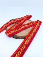 Set of 6 Handwoven Peruvian Ribbons – 100% Artisanal & Naturally Dyed – 1m x 2.5cm - Random colors - Image 6
