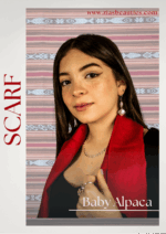 100% Baby Alpaca Scarf | AAA Quality | Red - Image 6